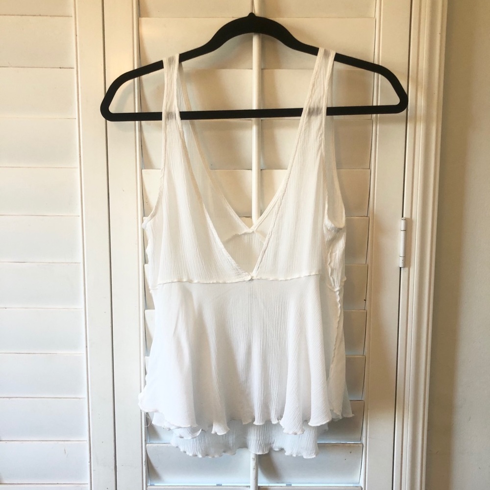 Free People Vneck Flowy Cami
